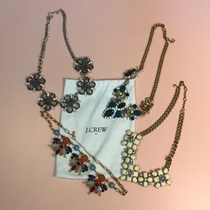 FOUR J. Crew statement necklaces